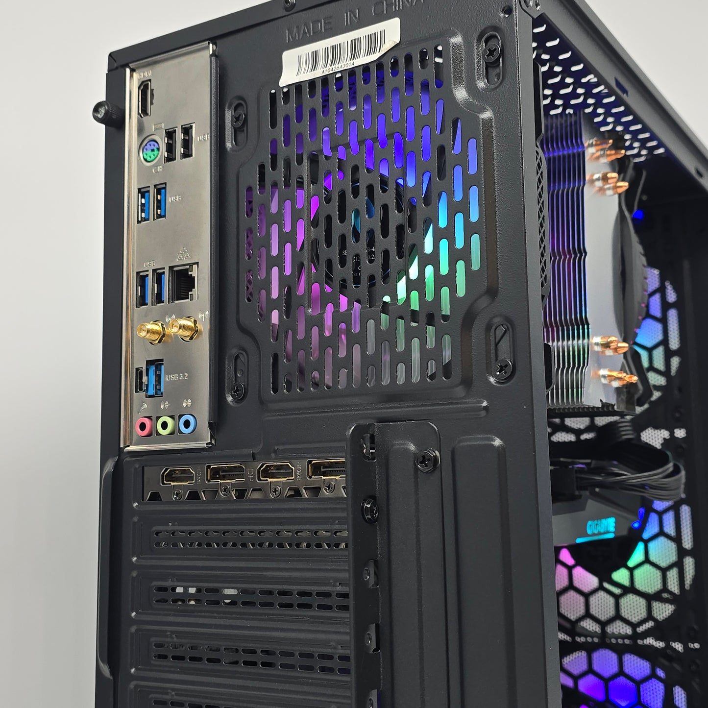 RTX 3060 12GB, Ryzen 5 5600G, 16GB DDR4, 500GB NVMe, Custom Black RGB Gaming PC