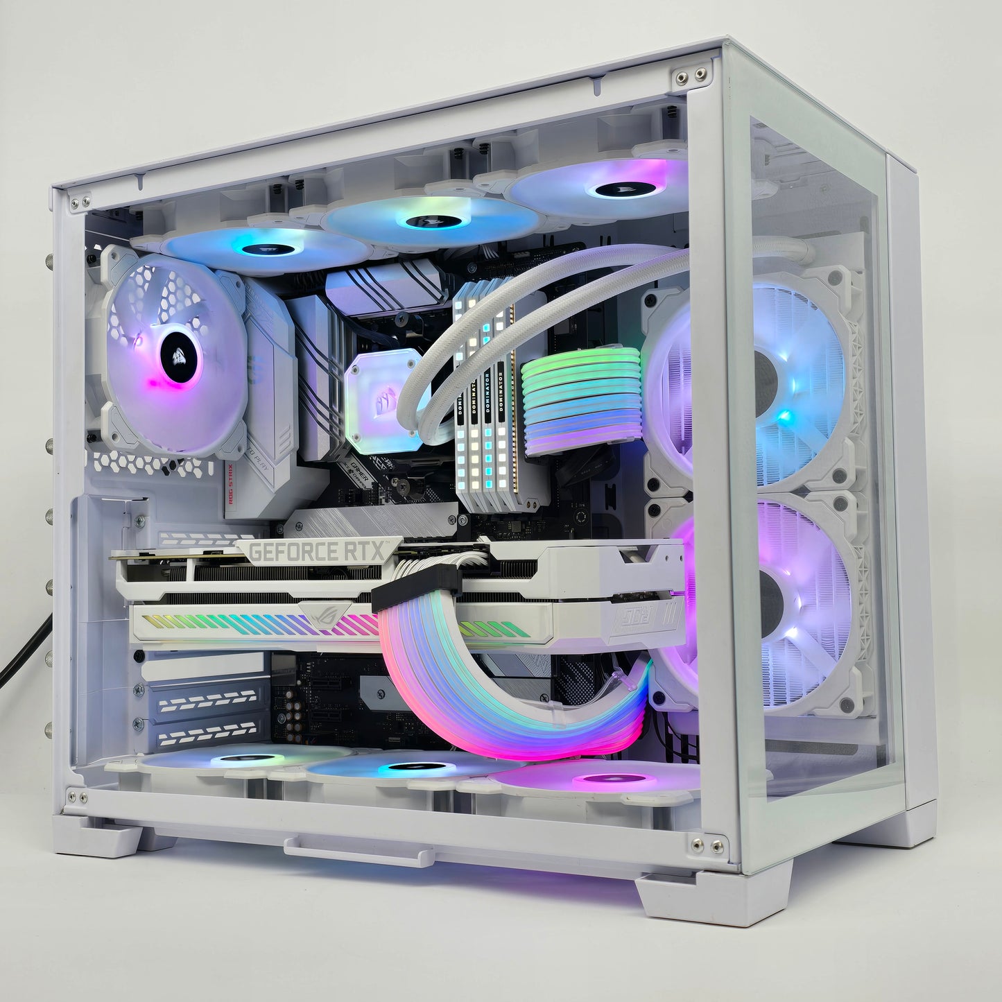 RTX 3080 ROG STRIX, Ryzen 7 5800X, 32GB Dominator Platinum, 1.5TB, Custom White Gaming PC