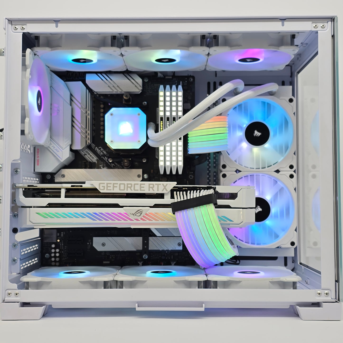 RTX 3080 ROG STRIX, Ryzen 7 5800X, 32GB Dominator Platinum, 1.5TB, Custom White Gaming PC