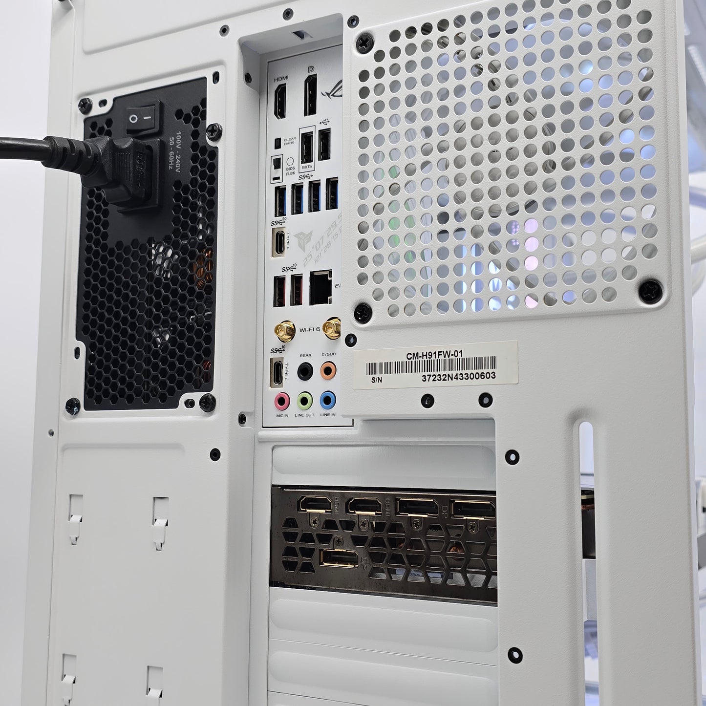 RTX 3090, Intel i9-13900K, 64GB DDR4, 2TB NVMe, Custom Liquid Cooled White Gaming PC