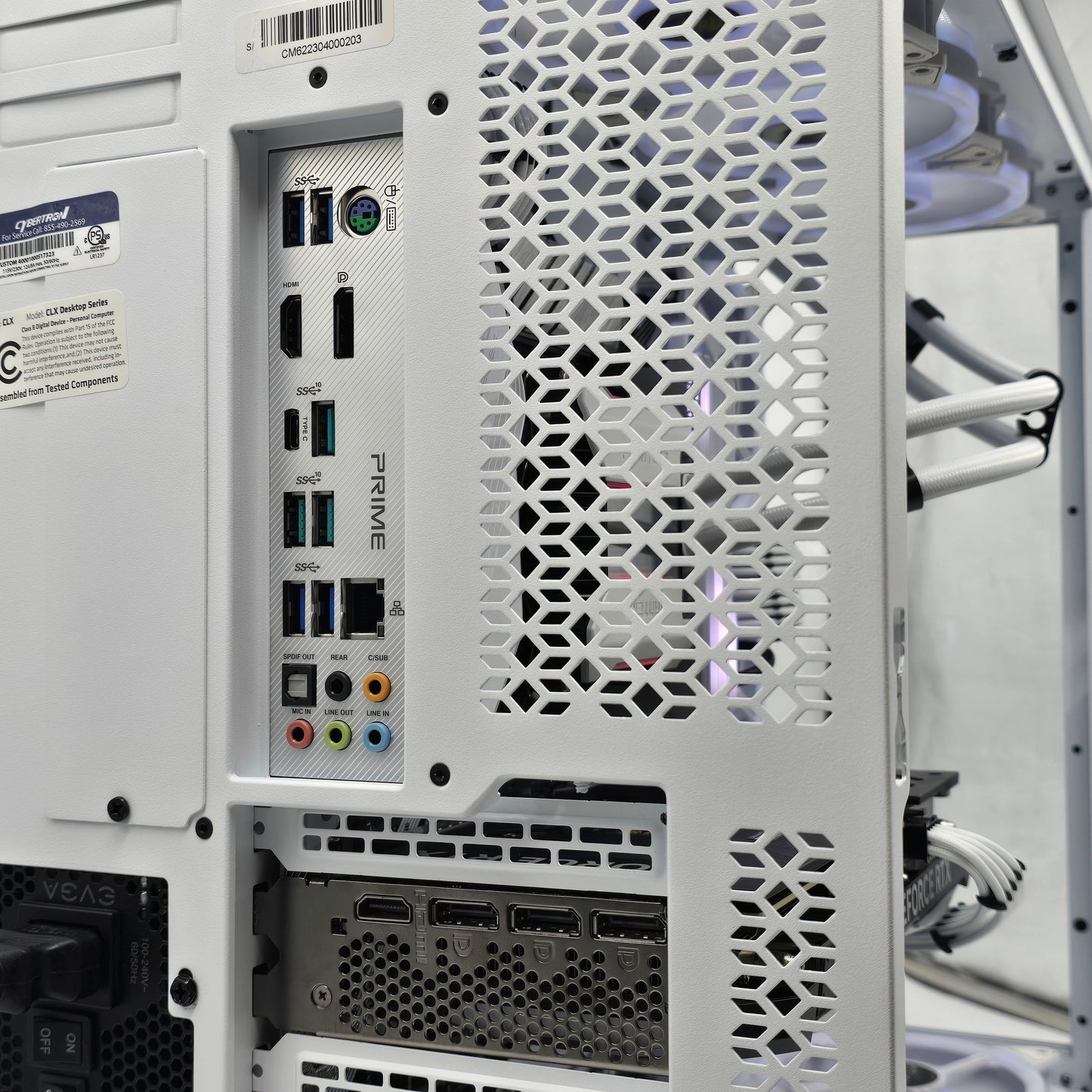 RTX 4070, Ryzen 9 5900X, 64GB RAM, 2TB NVMe, Custom White Liquid Cooled Gaming PC