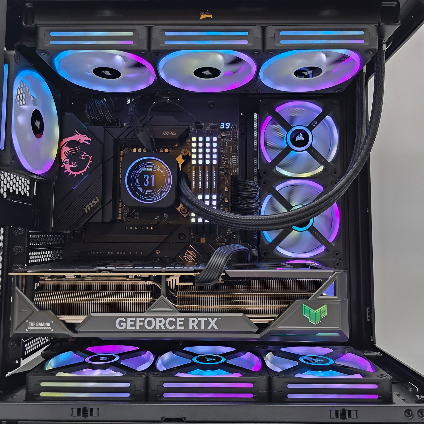RTX 4090, Intel i9-13900K, 64GB DDR5, LCD Liquid Cooler, Custom Prebuilt Gaming PC