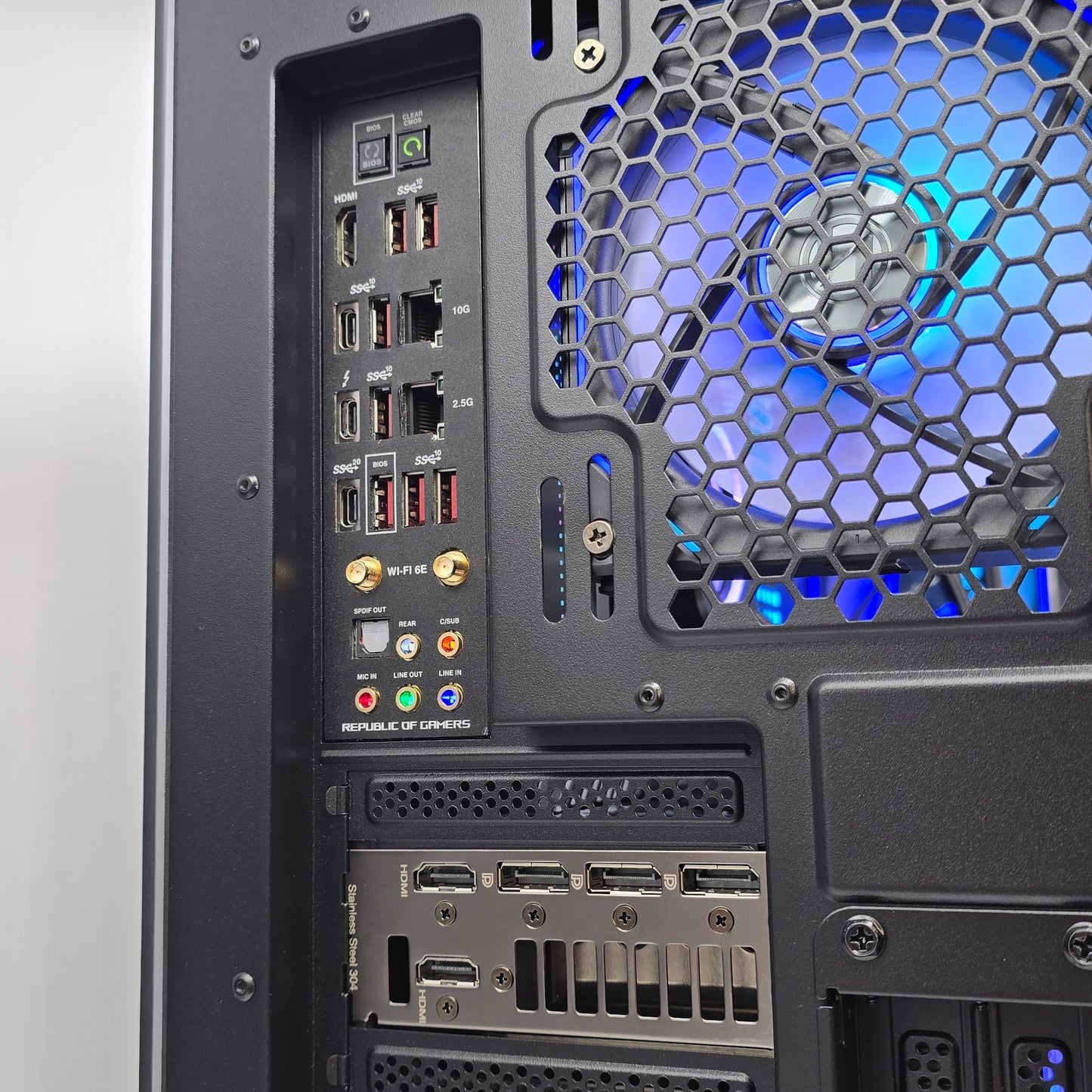 RTX 4090 STRIX, Intel i9-14900KS, 64GB DDR5, 4TB NVMe, Custom ROG HELIOS Liquid Cooled Gaming PC