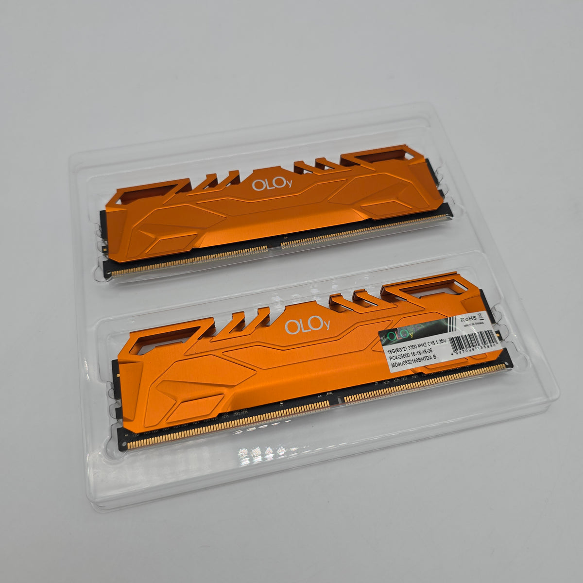 OLOY 16GB DDR4 RAM, 3200MHz, CL16, Desktop Gaming Memory RAM (2x8GB)