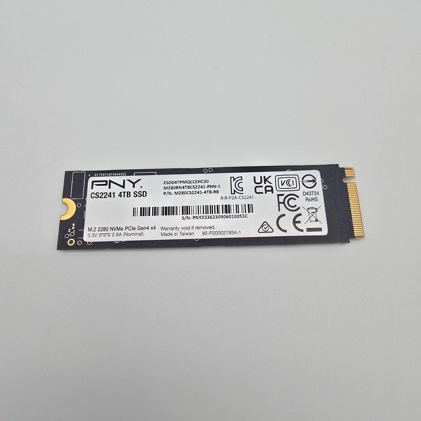 PNY CS2241 4TB NVMe SSD Storage
