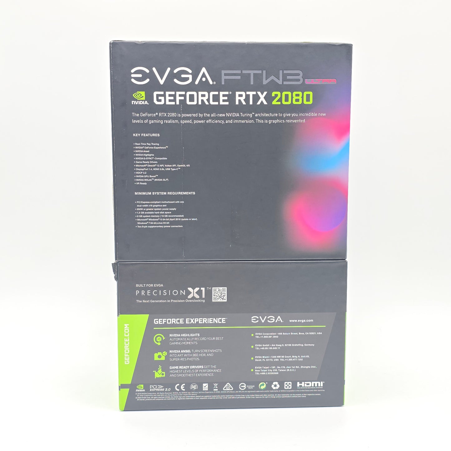 RTX 2080 EVGA FTW3 Ultra 8GB, NVIDIA Gaming Graphics Card GPU