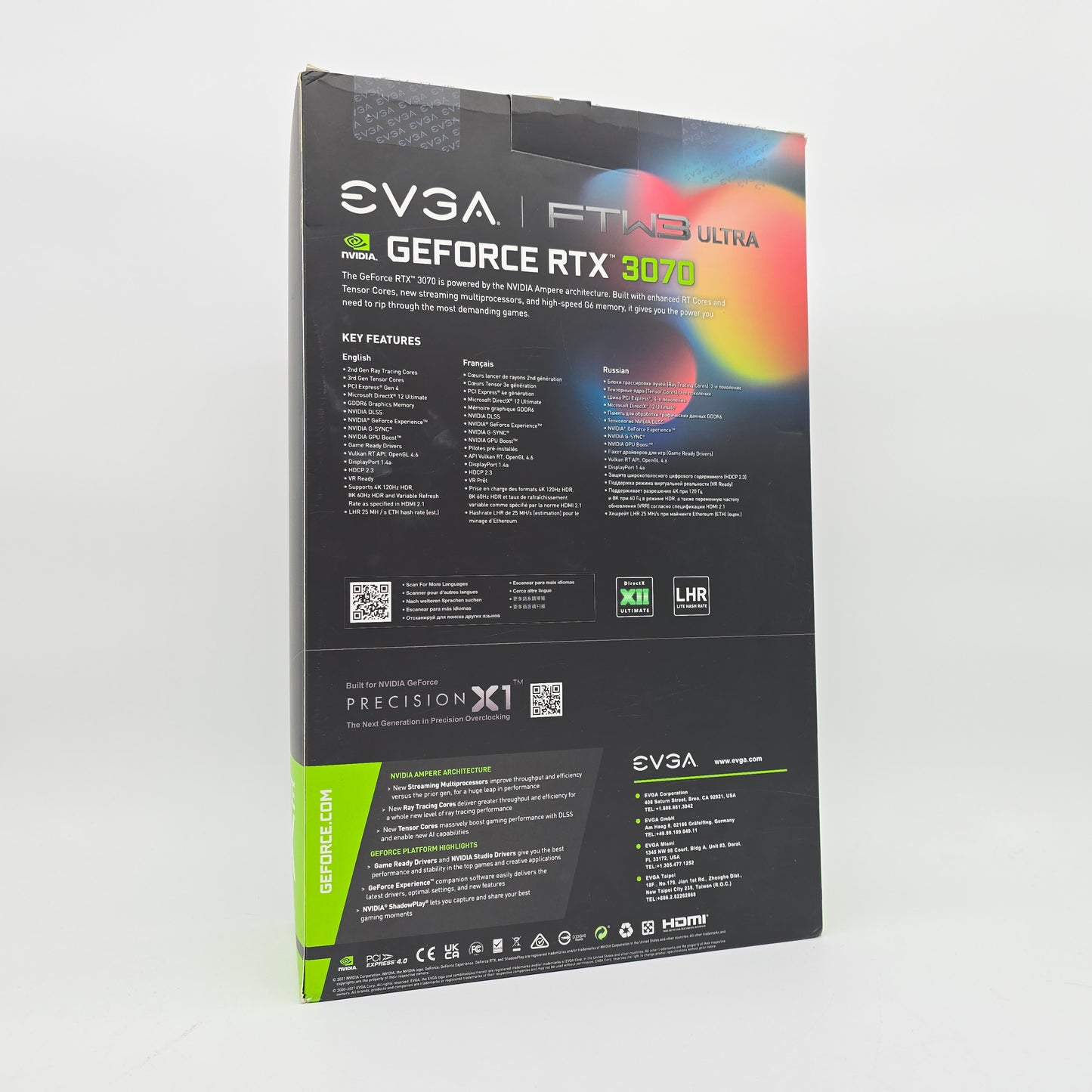 RTX 3070 EVGA FTW3 ULTRA 8GB, NVIDIA Gaming Graphics Card GPU