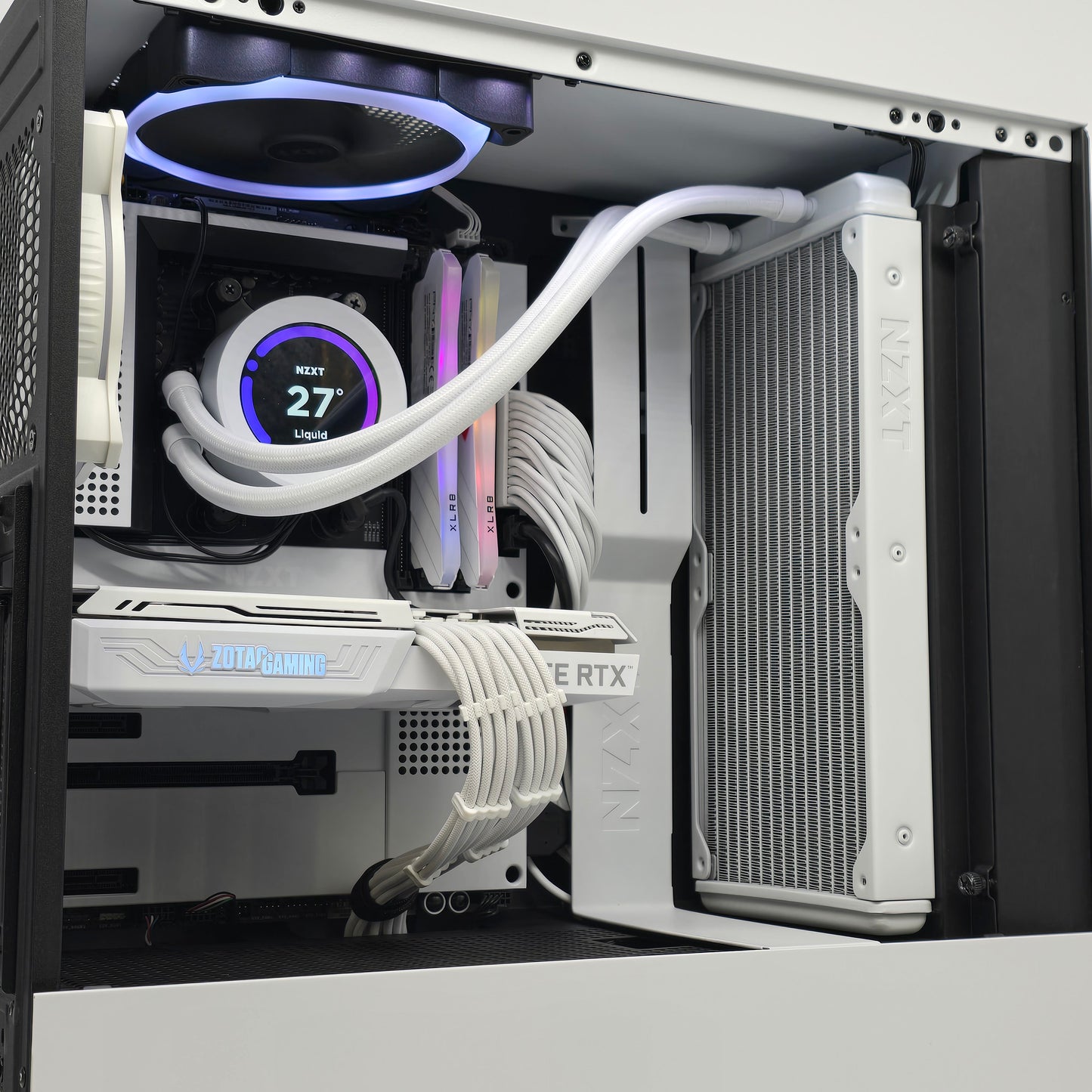 RTX 3070, Ryzen 7 5700X3D, 32GB RAM, Kraken LCD, Custom White Gaming PC