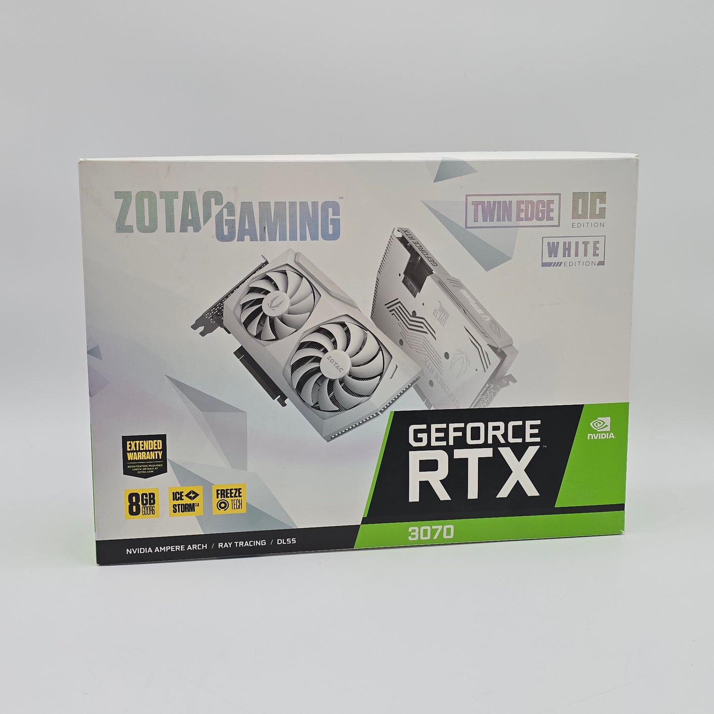 RTX 3070 Zotac Twin Edge OC White 8GB, NVIDIA Gaming Graphics Card GPU