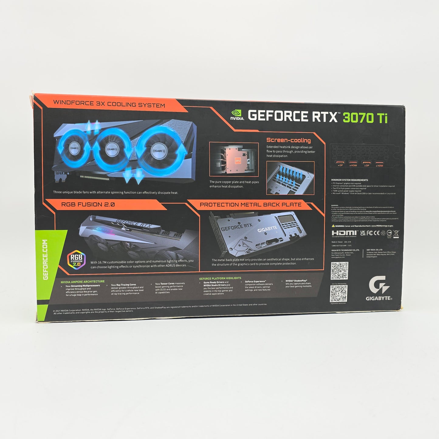 RTX 3070Ti Gigabyte Gaming OC 8GB, NVIDIA Gaming Graphics Card GPU
