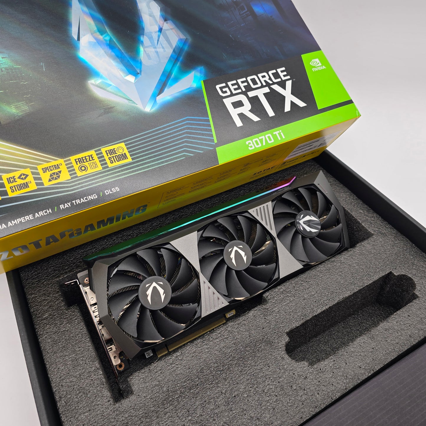 RTX 3070Ti Zotac AMP Holo 8GB, NVIDIA Gaming Graphics Card GPU