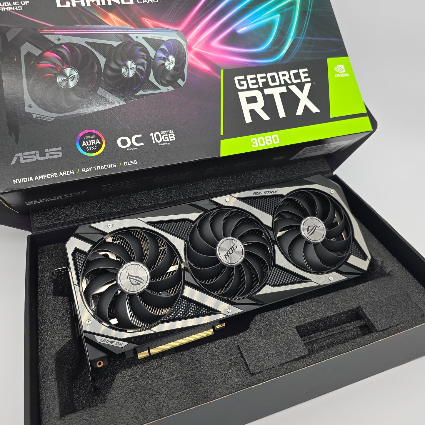 RTX 3080 ASUS ROG STRIX OC 10GB, NVIDIA Gaming Graphics Card GPU