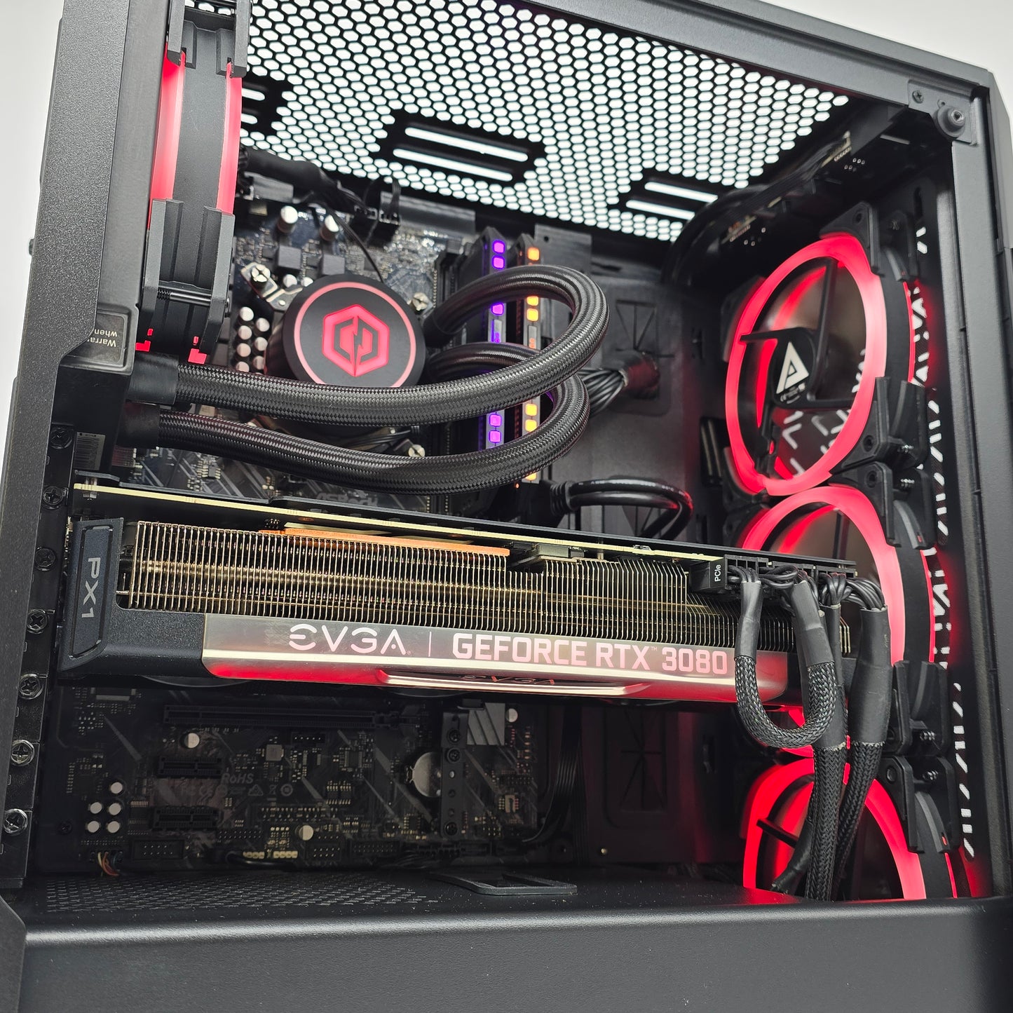 RTX 3080 EVGA FTW3, Intel i9-9900K, 32GB Dominator RAM, Custom Liquid Cooled Gaming PC