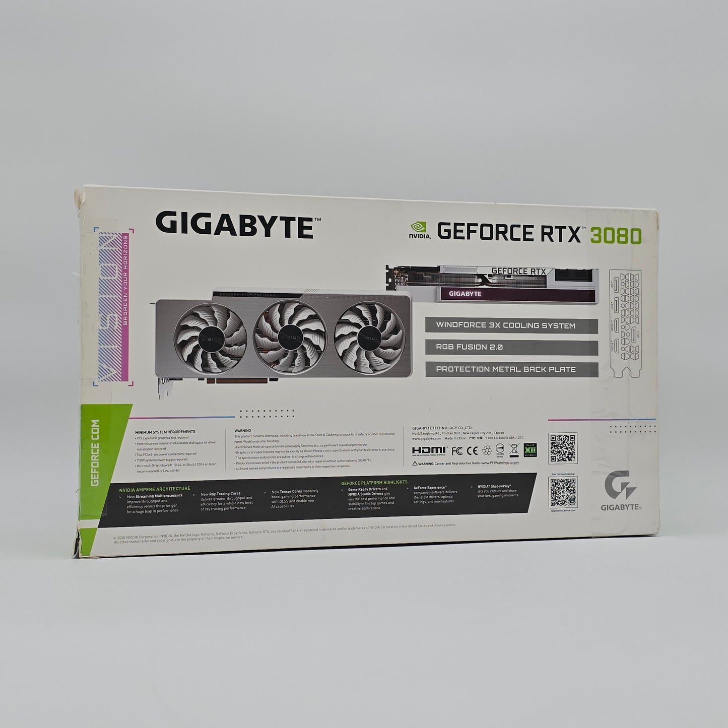 RTX 3080 Vision OC 10GB White, NVIDIA Gaming Graphics Card GPU