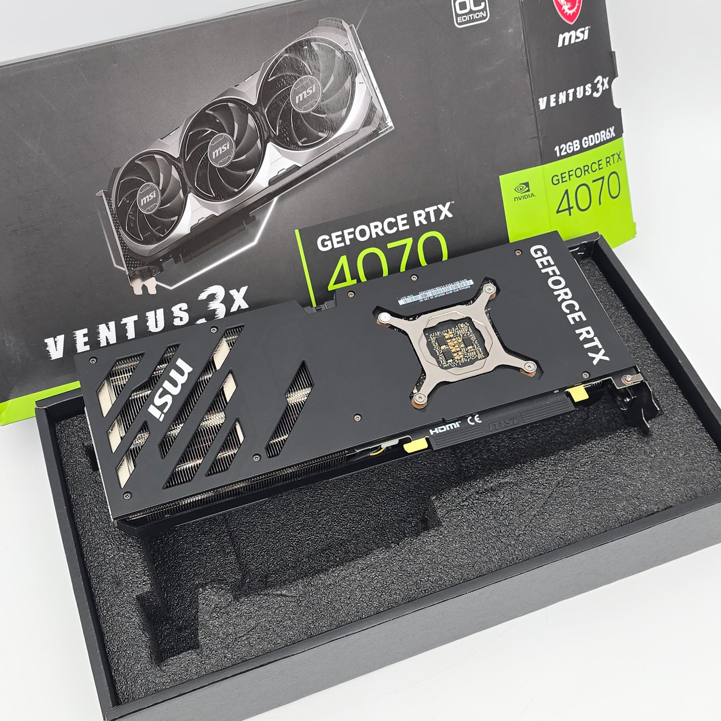 RTX 4070 MSI Ventus 3x OC 8GB, NVIDIA Gaming Graphics Card GPU