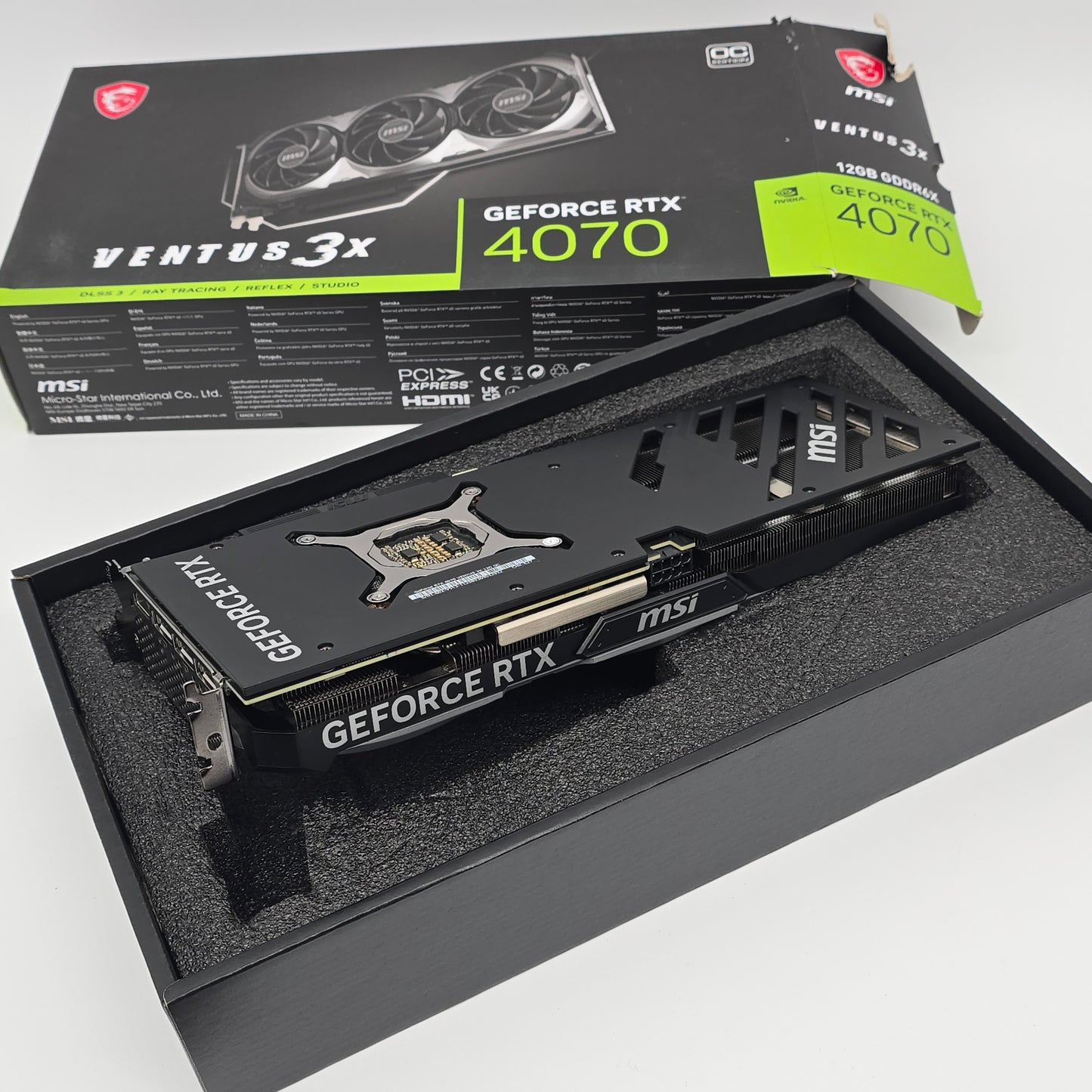RTX 4070 MSI Ventus 3x OC 8GB, NVIDIA Gaming Graphics Card GPU