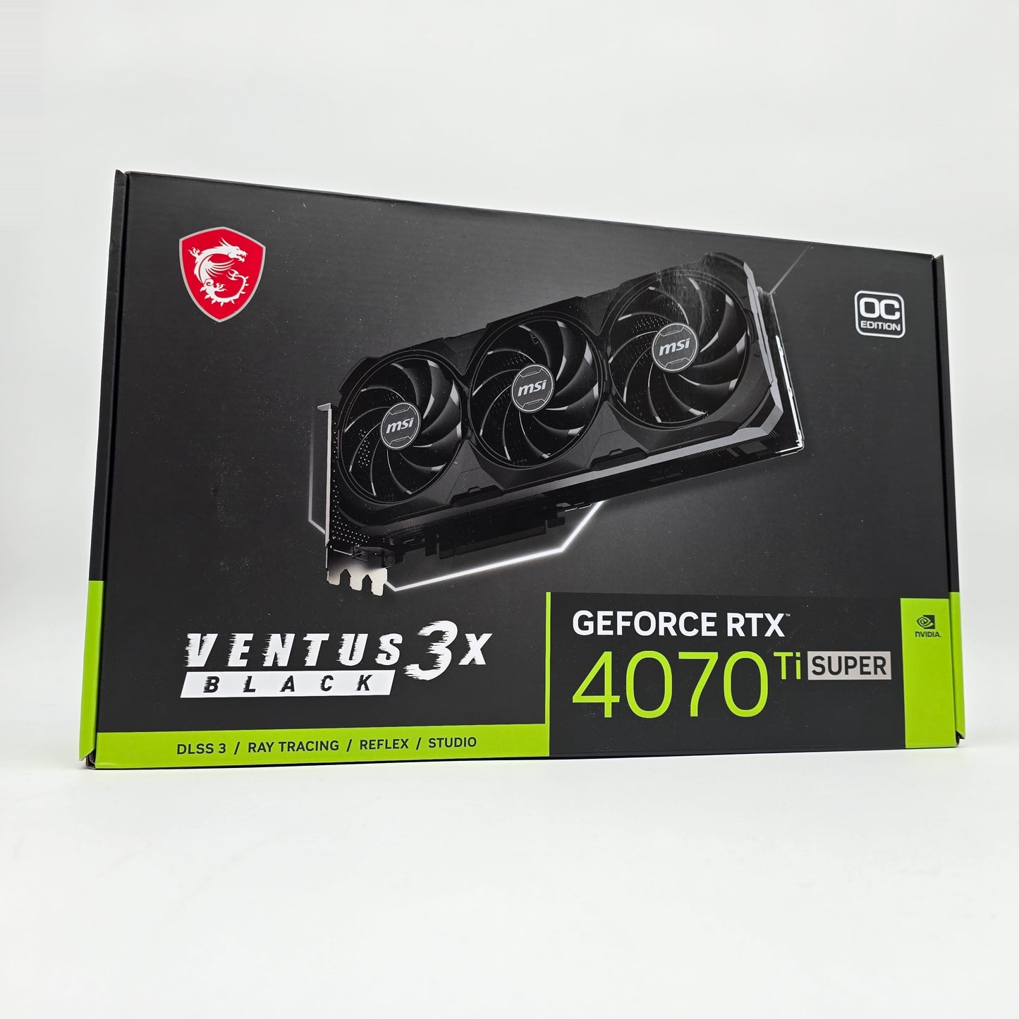 RTX 4070Ti Super MSI VENTUS 3X OC Black Edition 16GB, NVIDIA Gaming Graphics Card GPU