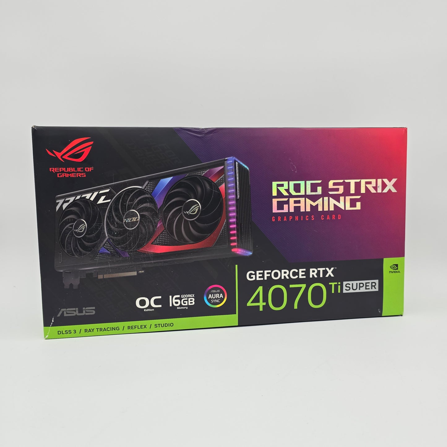 RTX 4070Ti Super ASUS ROG STRIX 16GB, NVIDIA Gaming Graphics Card GPU