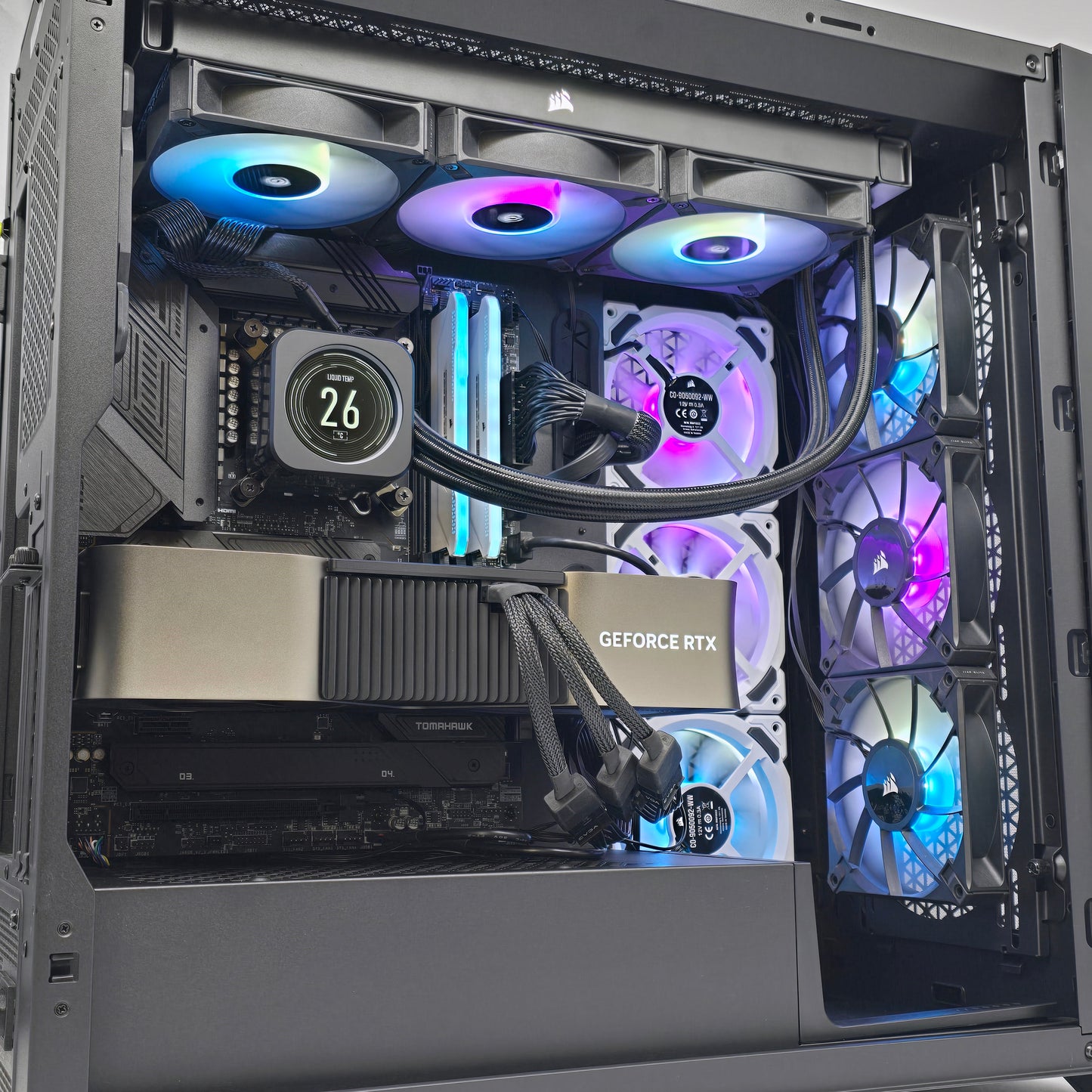 RTX 4080, Intel i7-13700K, 32GB RAM, LCD AIO Liquid Cooled Custom Gaming PC