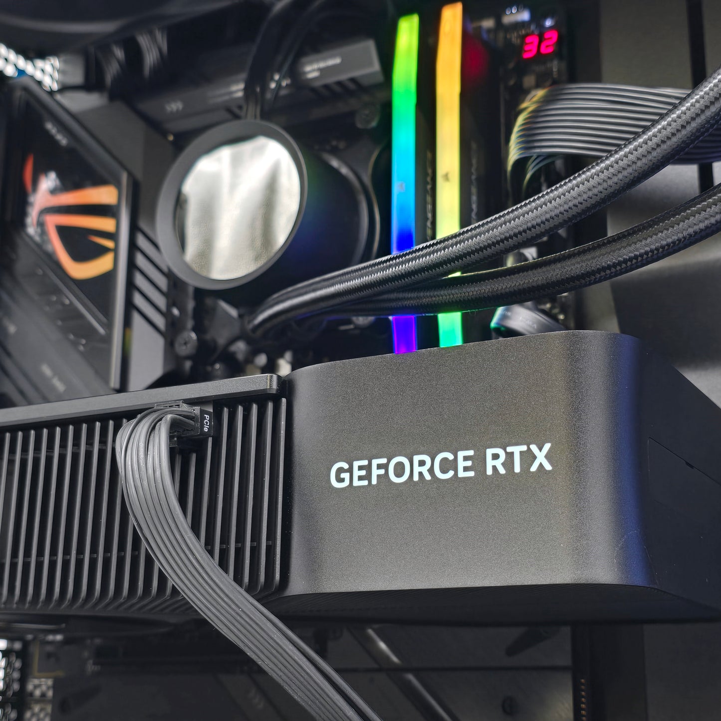 RTX 4080 Super, Intel i9-14900K, 64GB DDR5, 2TB, LCD AIO Liquid Cooler, Custom Gaming PC
