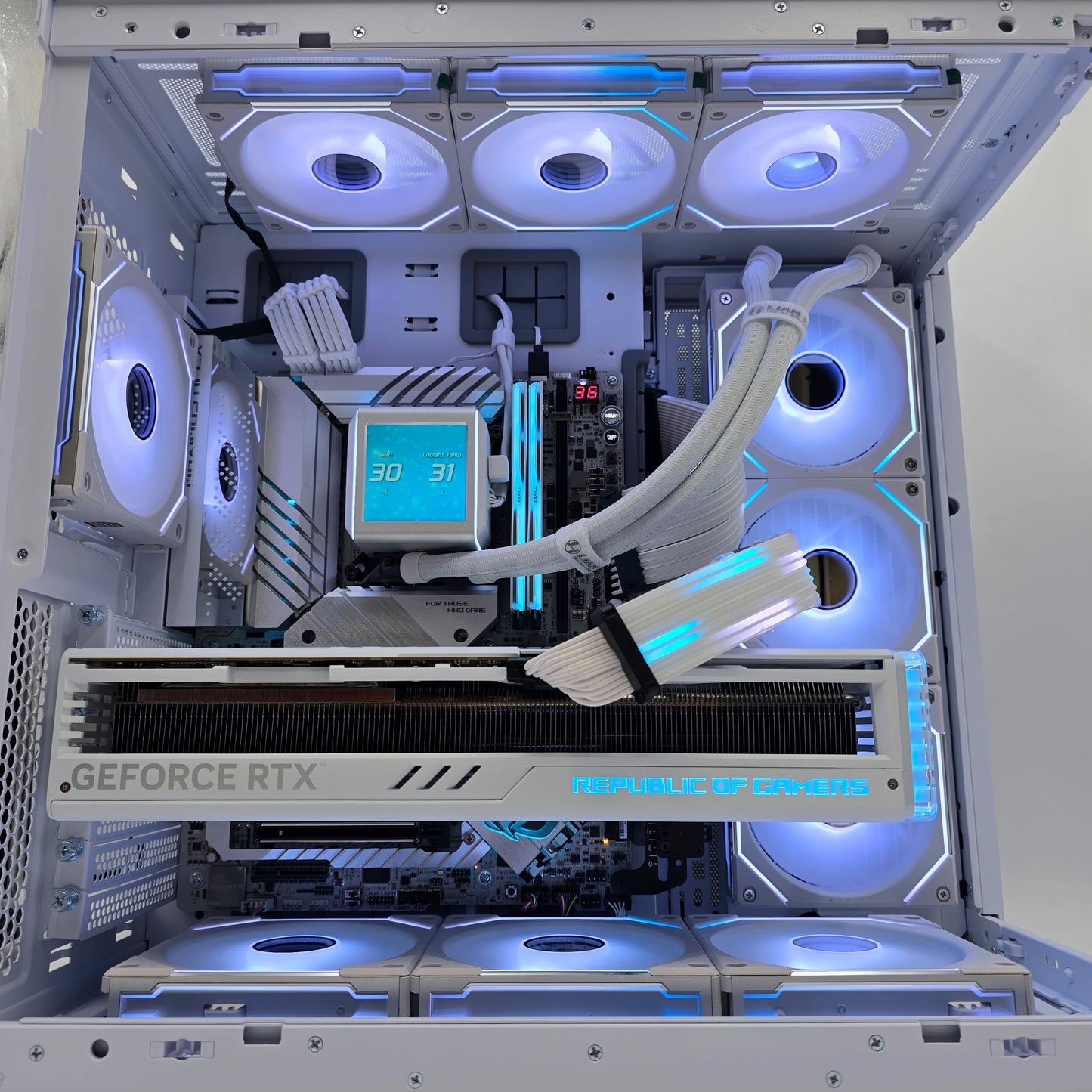 RTX 4090 STRIX, Intel i9-14900KS, Z790 MAXIMUS APEX, 6TB NVMe, 48GB 8000MHz DDR5, Brand New High End White Prebuilt Gaming PC