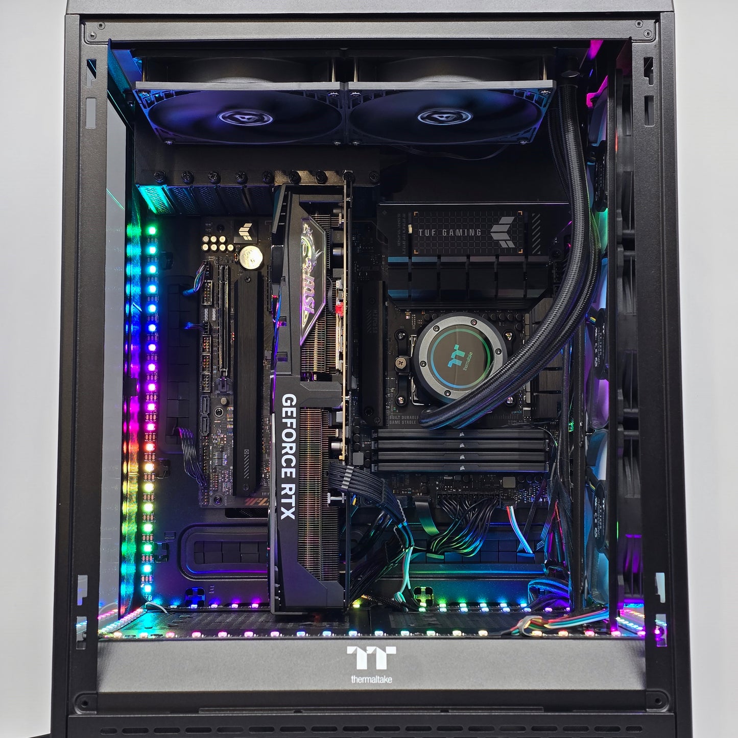 RTX 4090, Ryzen 7900X, 128GB DDR5, Thermaltake Tower Custom Liquid Cooled Gaming PC