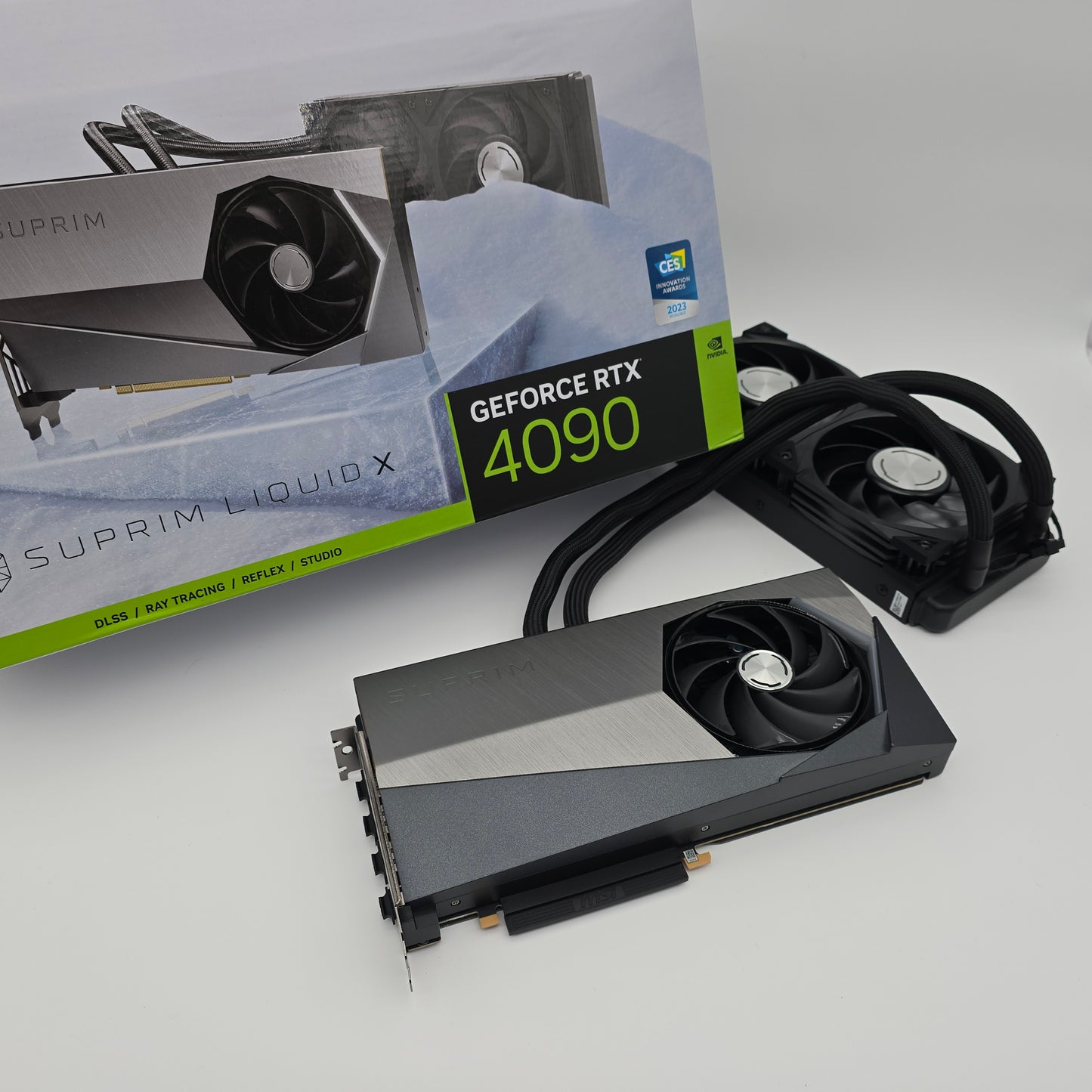 RTX 4090 MSI SUPRIM LIQUID X 24GB, NVIDIA Gaming Graphics Card GPU, New