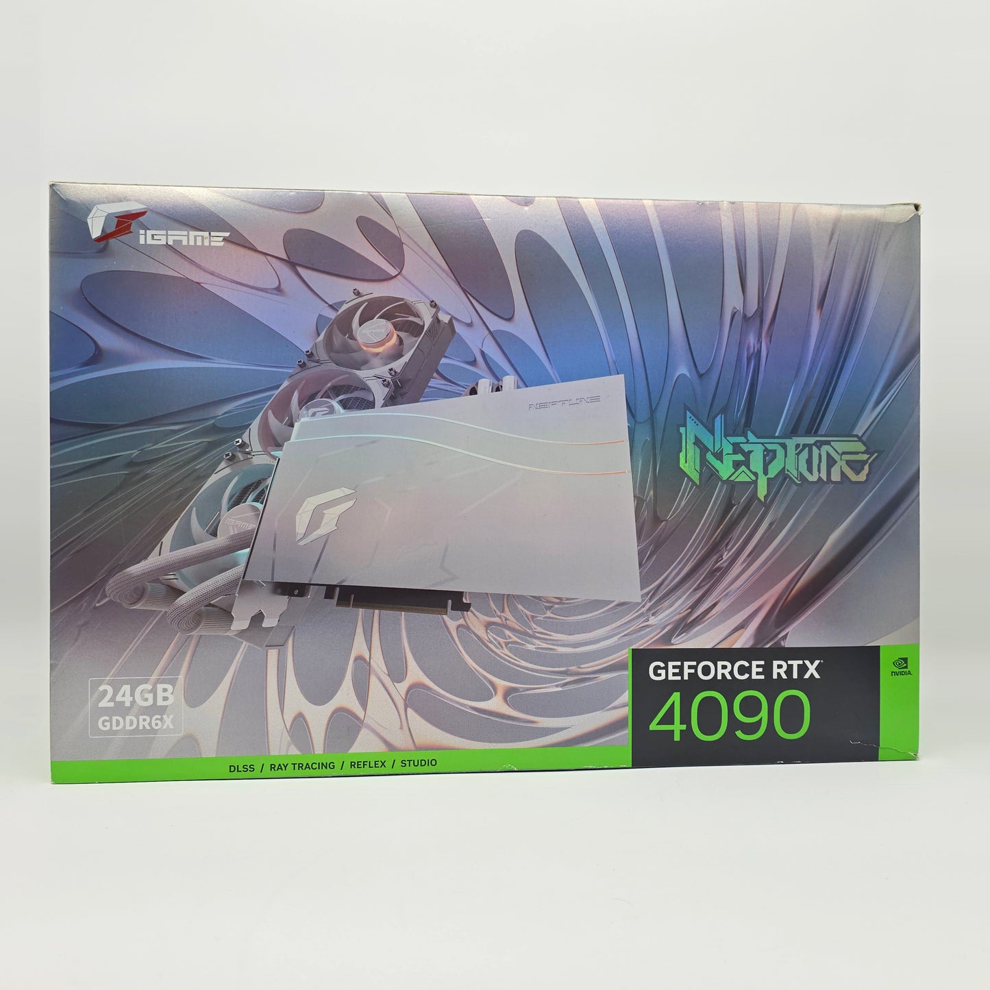 RTX 4090 NEPTUNE OC-V Edition 24GB 360mm AIO Liquid Cooled White, NVIDIA Gaming Graphics Card GPU, Colorful iGame
