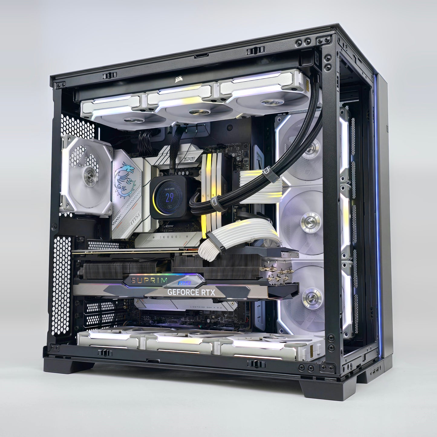 RTX 4090 SUPRIM X, i9-14900K, 128GB DDR5, 4TB NVMe, 1600W, Custom Liquid Cooled Gaming PC