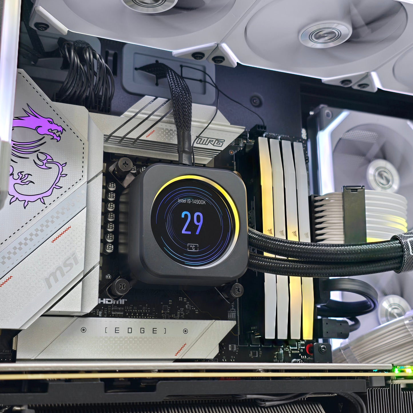 RTX 4090 SUPRIM X, i9-14900K, 128GB DDR5, 4TB NVMe, 1600W, Custom Liquid Cooled Gaming PC
