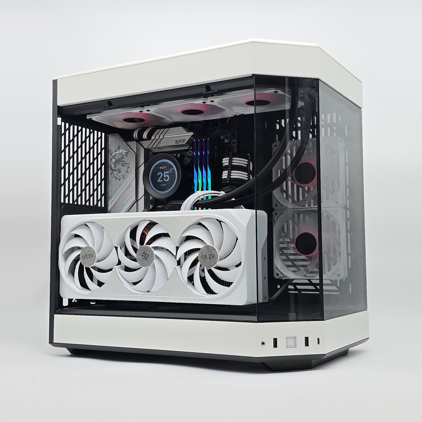 RTX 4090, Intel i9-13900K, 4TB, 64GB DDR5, Custom White Hyte Y60 Gaming PC