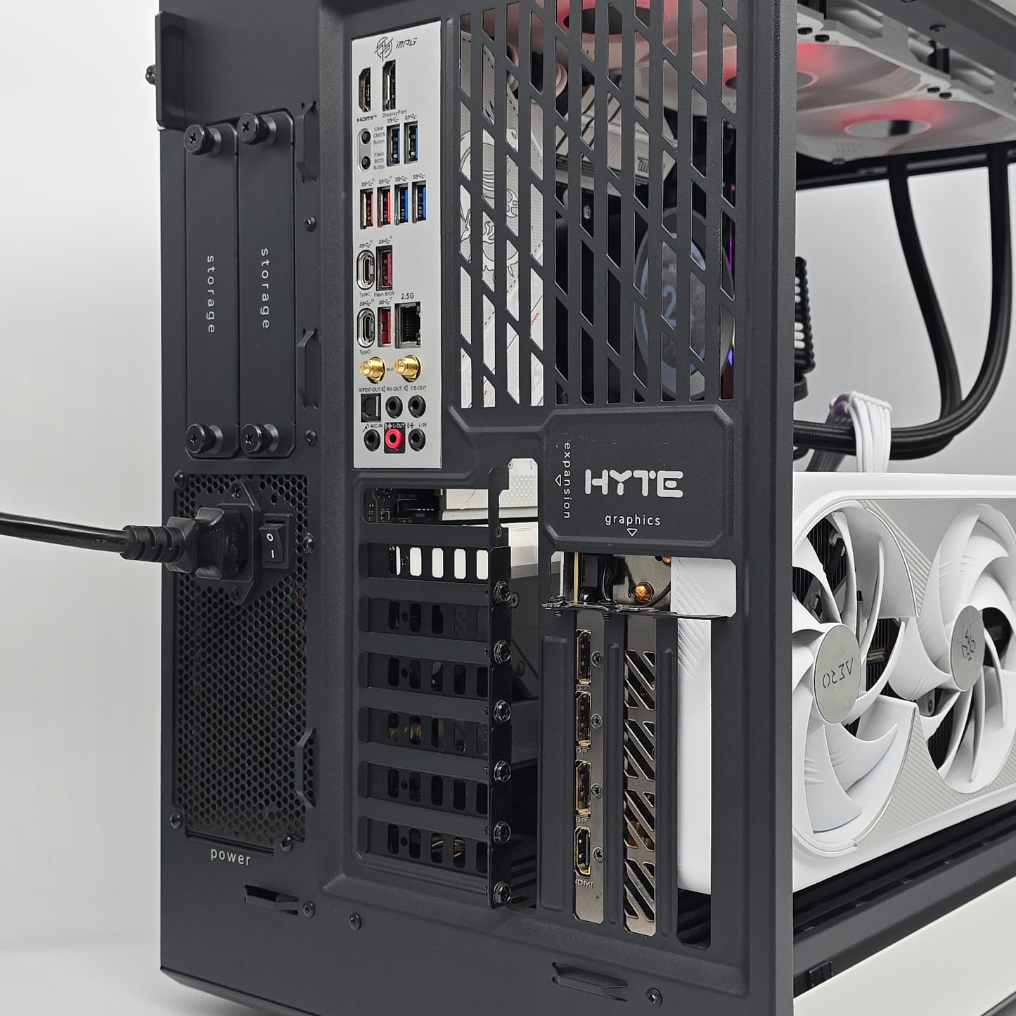 RTX 4090, Intel i9-13900K, 4TB, 64GB DDR5, Custom White Hyte Y60 Gaming PC