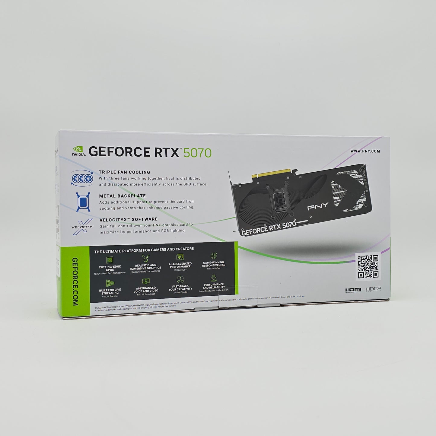 RTX 5070 PNY OC Black 12GB, NVIDIA Gaming Graphics Card GPU