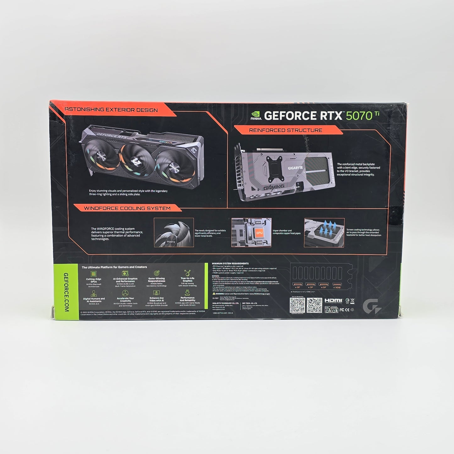 RTX 5070 Ti Gigabyte Windforce Gaming OC 16GB, NVIDIA Gaming Graphics Card GPU
