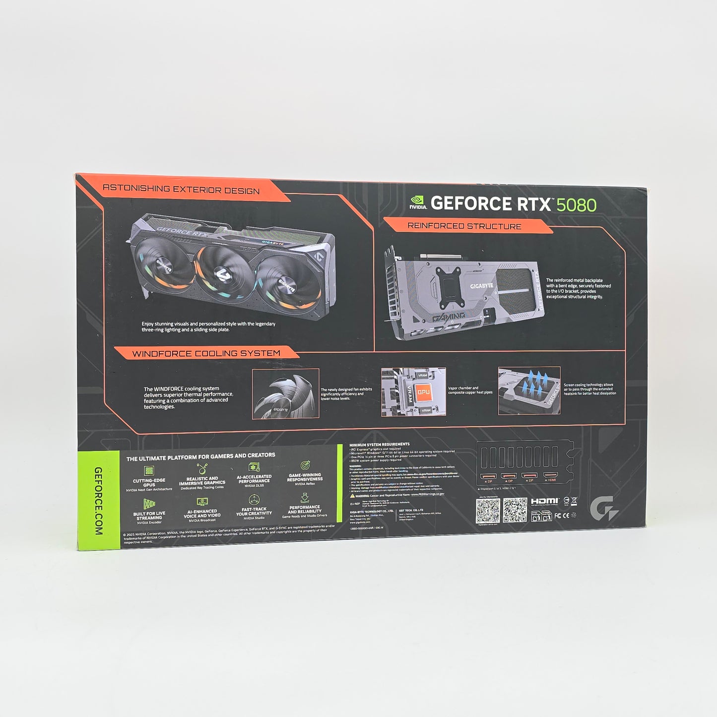 RTX 5080 Gigabyte Gaming OC 16GB, NVIDIA Gaming Graphics Card GPU