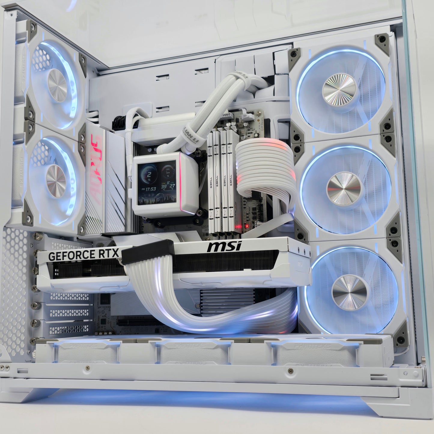 RTX 5080, Ryzen 9800X3D, 64GB DDR5, 4TB NVMe, Custom White Liquid Cooled Gaming PC