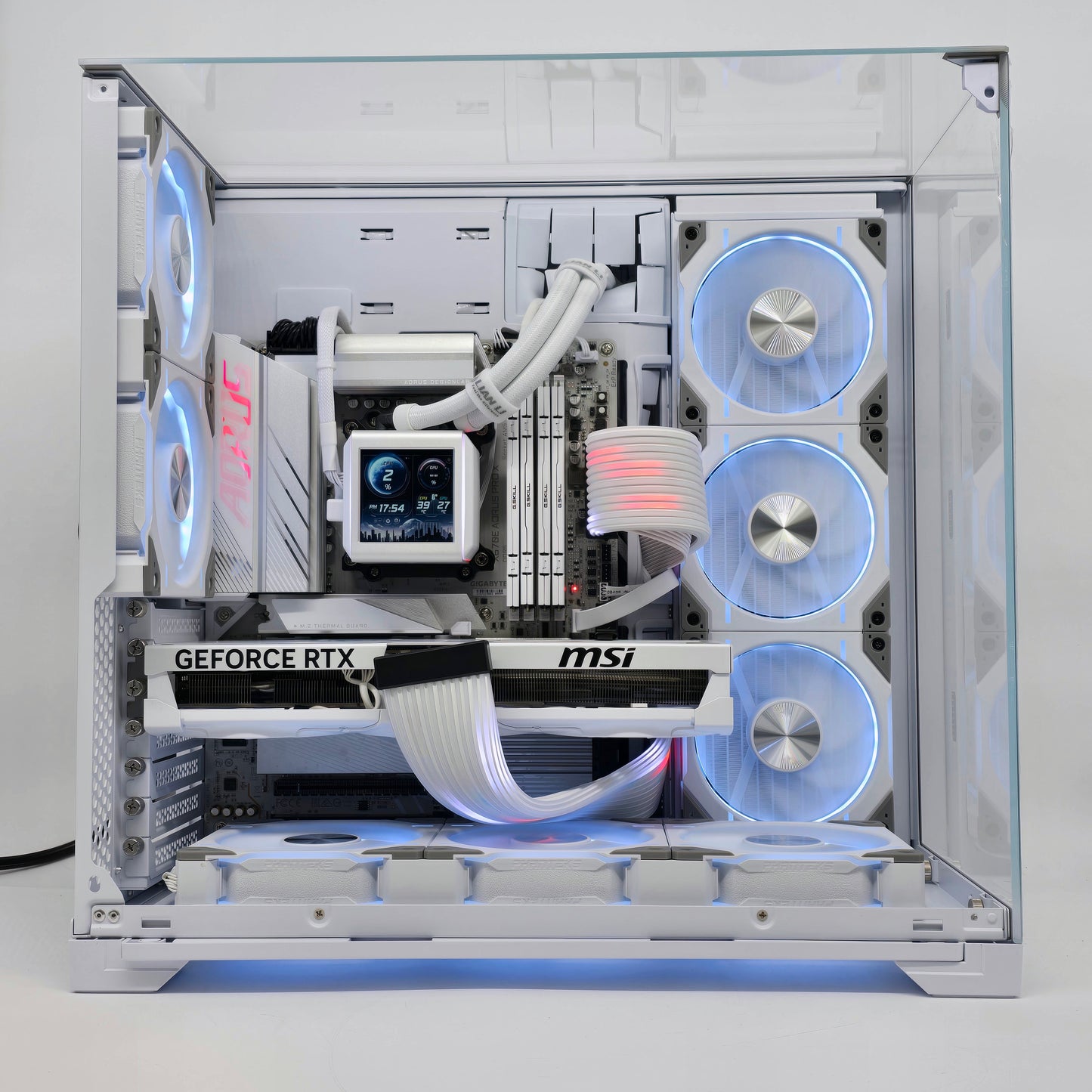 RTX 5080, Ryzen 9800X3D, 64GB DDR5, 4TB NVMe, Custom White Liquid Cooled Gaming PC