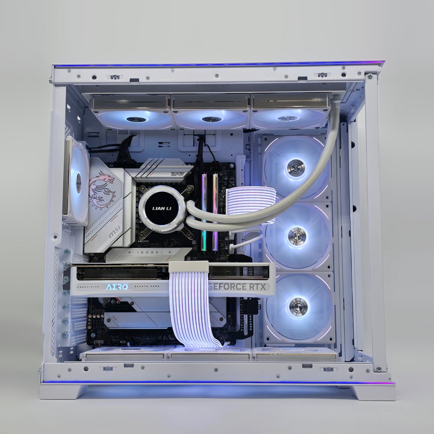 RTX 5080, Intel i9-14900K, 32GB DDR5, 2TB NVMe, Custom White Liquid Cooled Gaming PC