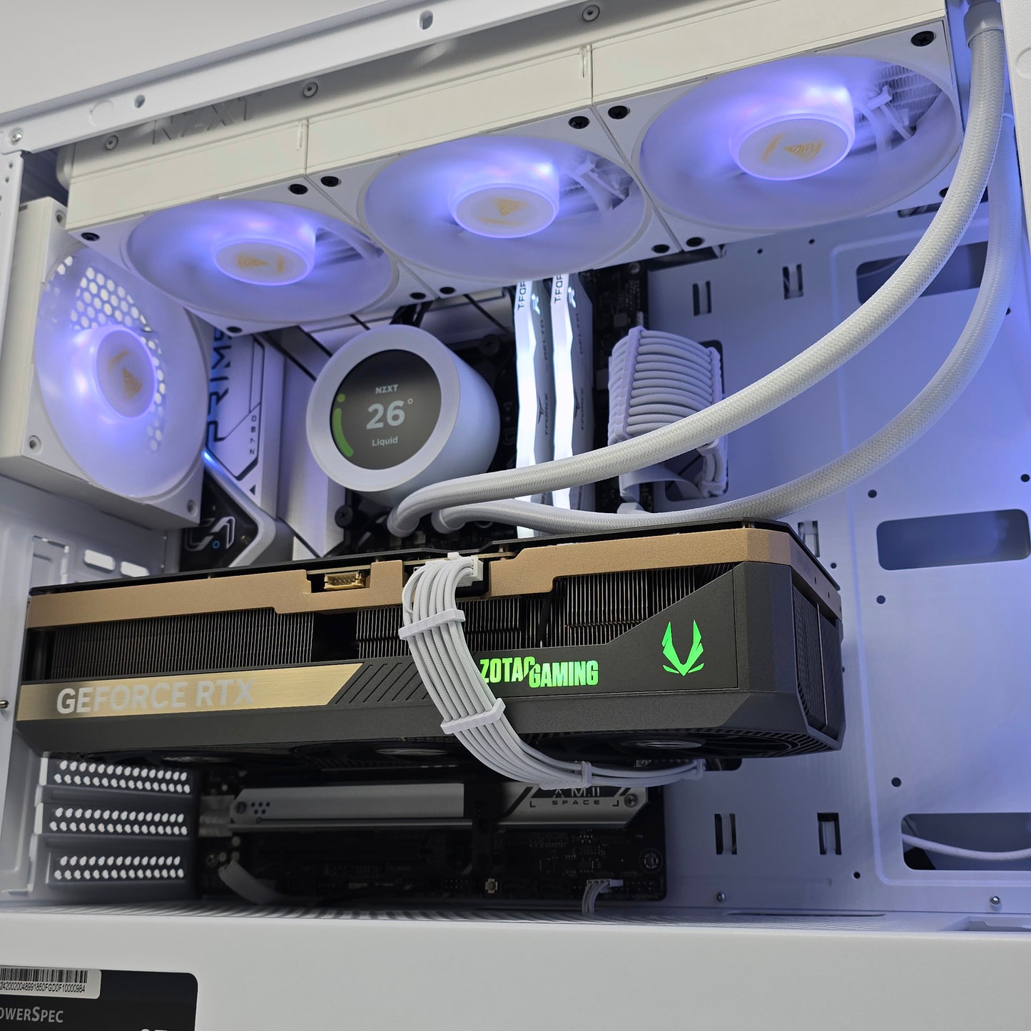 RTX 5080, Intel i9-14900K, 32GB DDR5, 2TB NVMe, LCD AIO Liquid Cooled Custom White Gaming PC