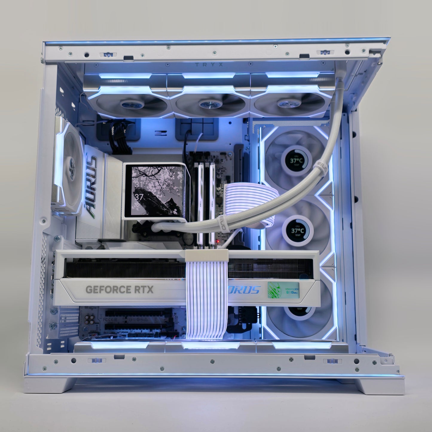 RTX 5090, Ryzen 9800X3D, 4TB NVMe, 64GB DDR5, Custom White Liquid Cooled Gaming PC