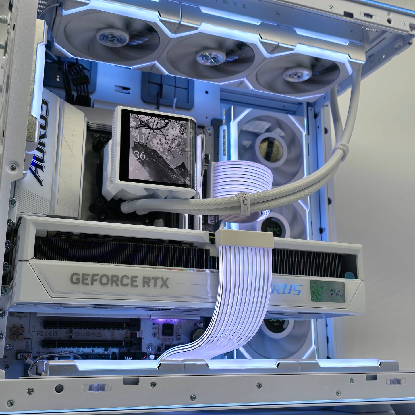RTX 5090, Ryzen 9800X3D, 4TB NVMe, 64GB DDR5, Custom White Liquid Cooled Gaming PC