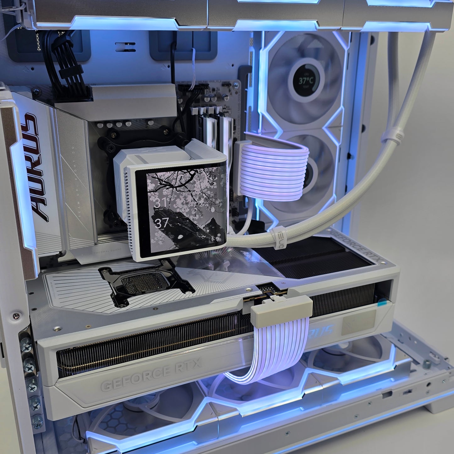 RTX 5090, Ryzen 9800X3D, 4TB NVMe, 64GB DDR5, Custom White Liquid Cooled Gaming PC