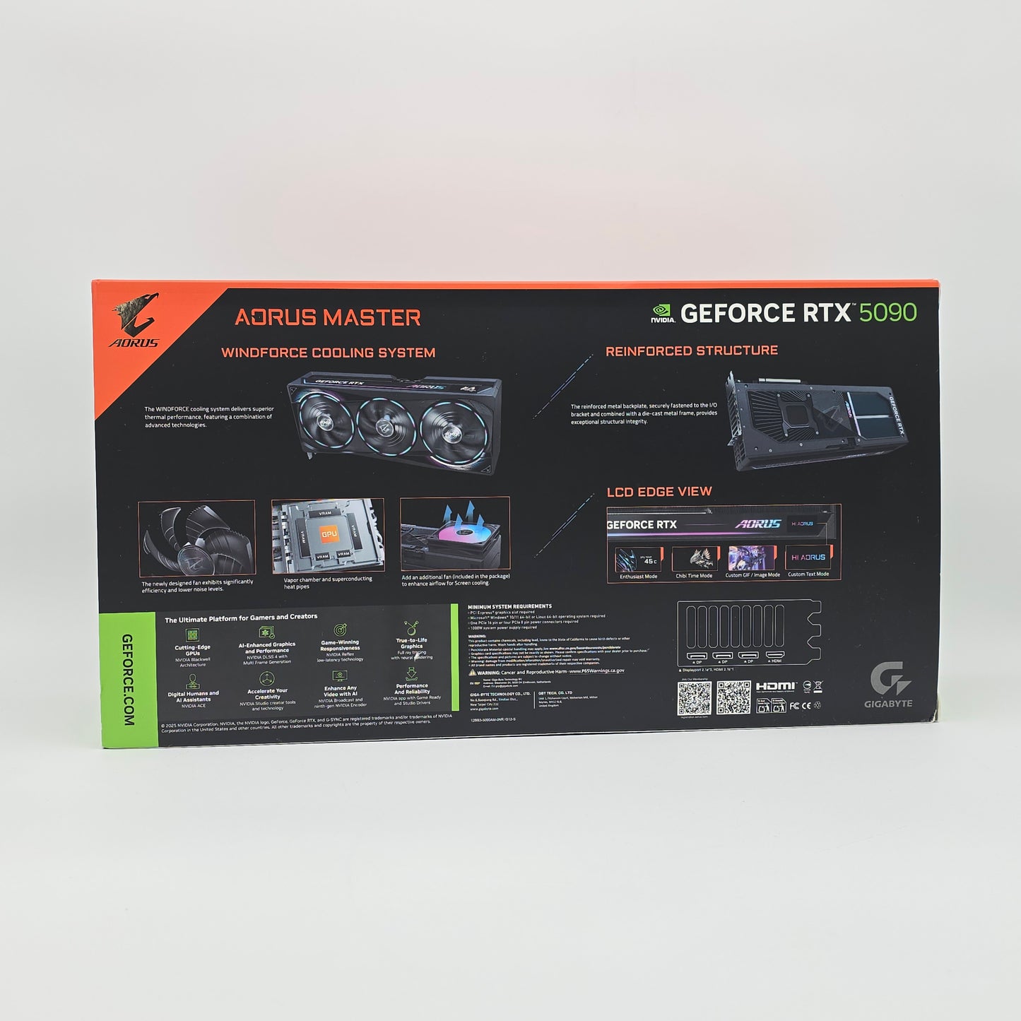 RTX 5090 Gigabyte Aorus Master 32GB OC, NVIDIA Gaming Graphics Card GPU