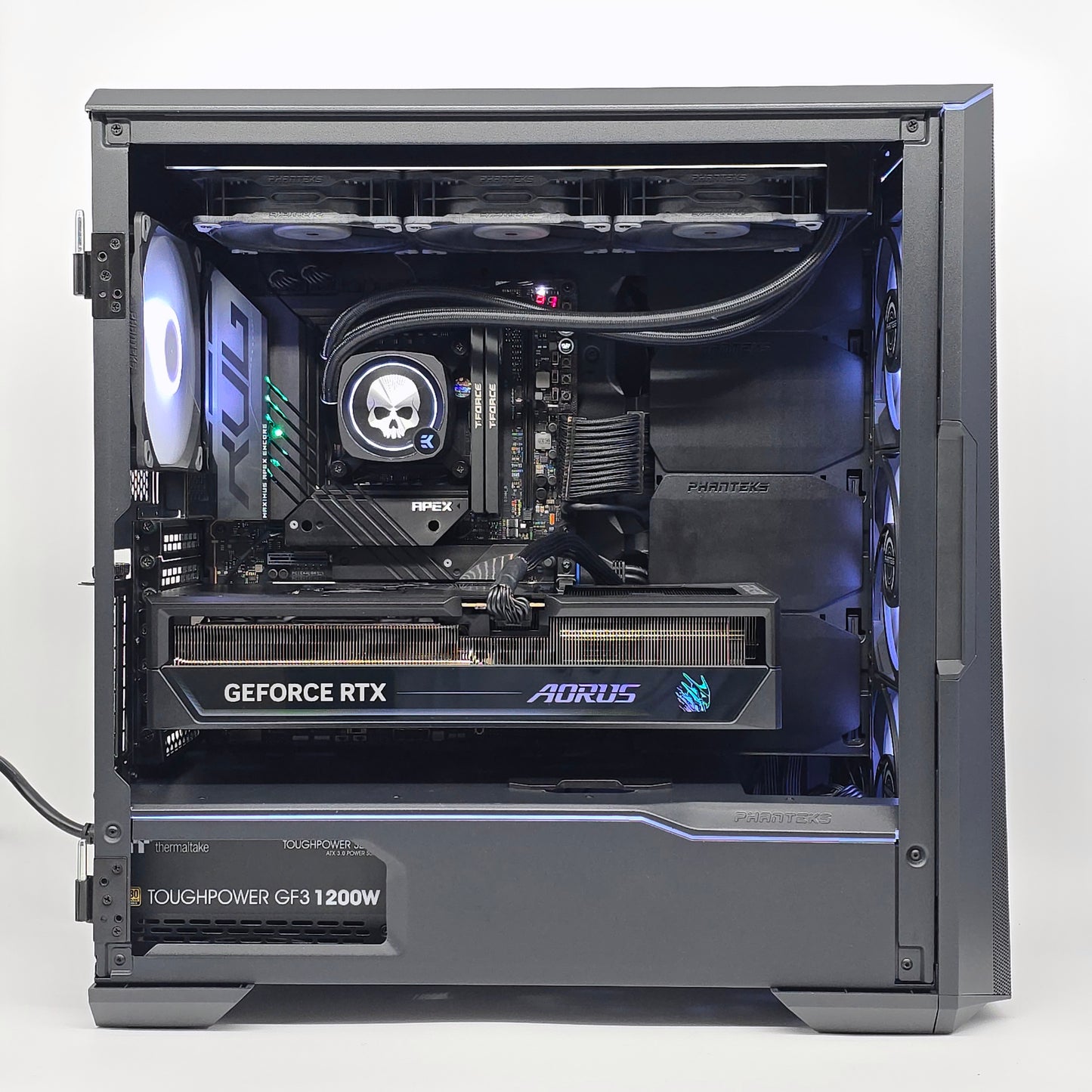 RTX 5090, Intel i9-14900KS, 48GB DDR5, 4TB, ROG STRIX APEX, Custom Black Liquid Cooled Gaming PC