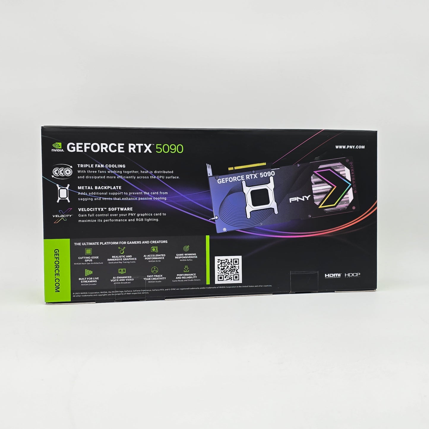 RTX 5090 PNY EPIC-X RGB OC 32GB, NVIDIA Gaming Graphics Card GPU