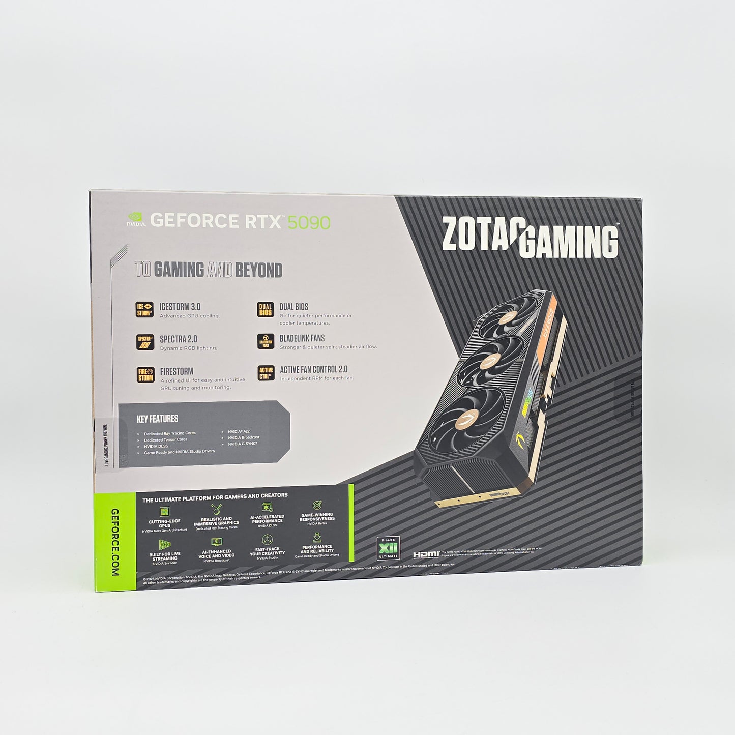 RTX 5090 Zotac Solid OC 32GB, NVIDIA Gaming Graphics Card GPU