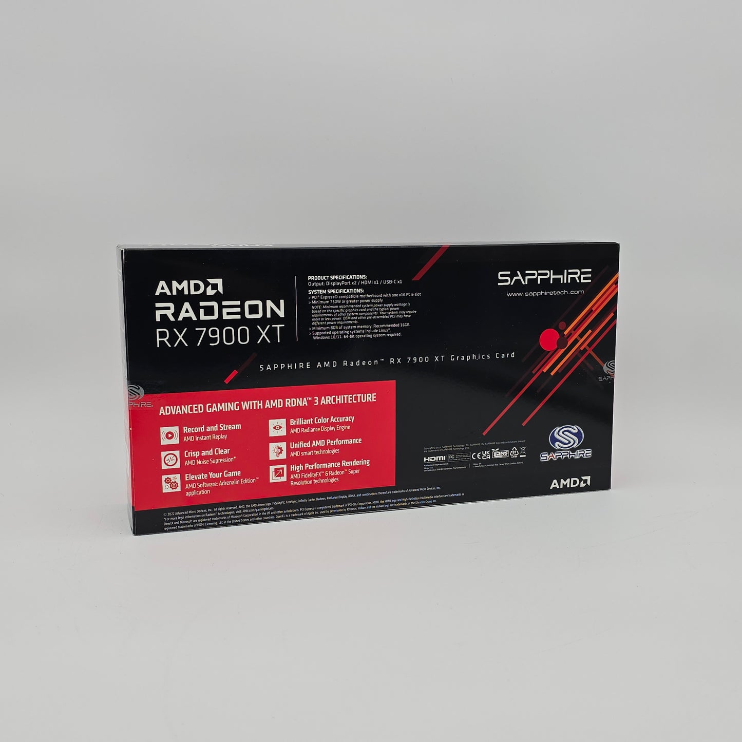 RX 7900 XT Sapphire 20GB, AMD Radeon Gaming Graphics Card GPU, 7900XT, New