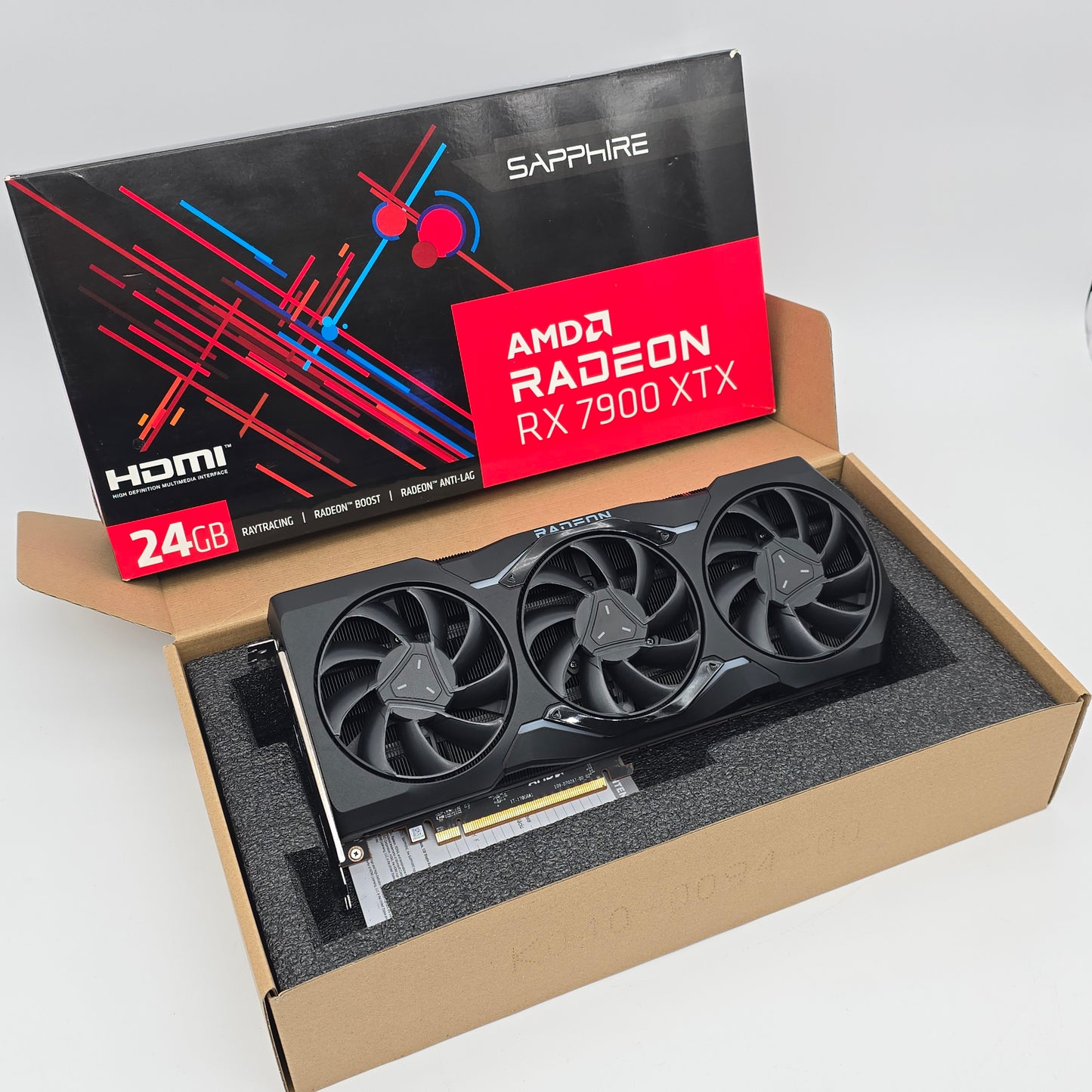 RX 7900 XTX Reference Model Sapphire 24GB, AMD Radeon Gaming Graphics Card GPU, 7900XTX