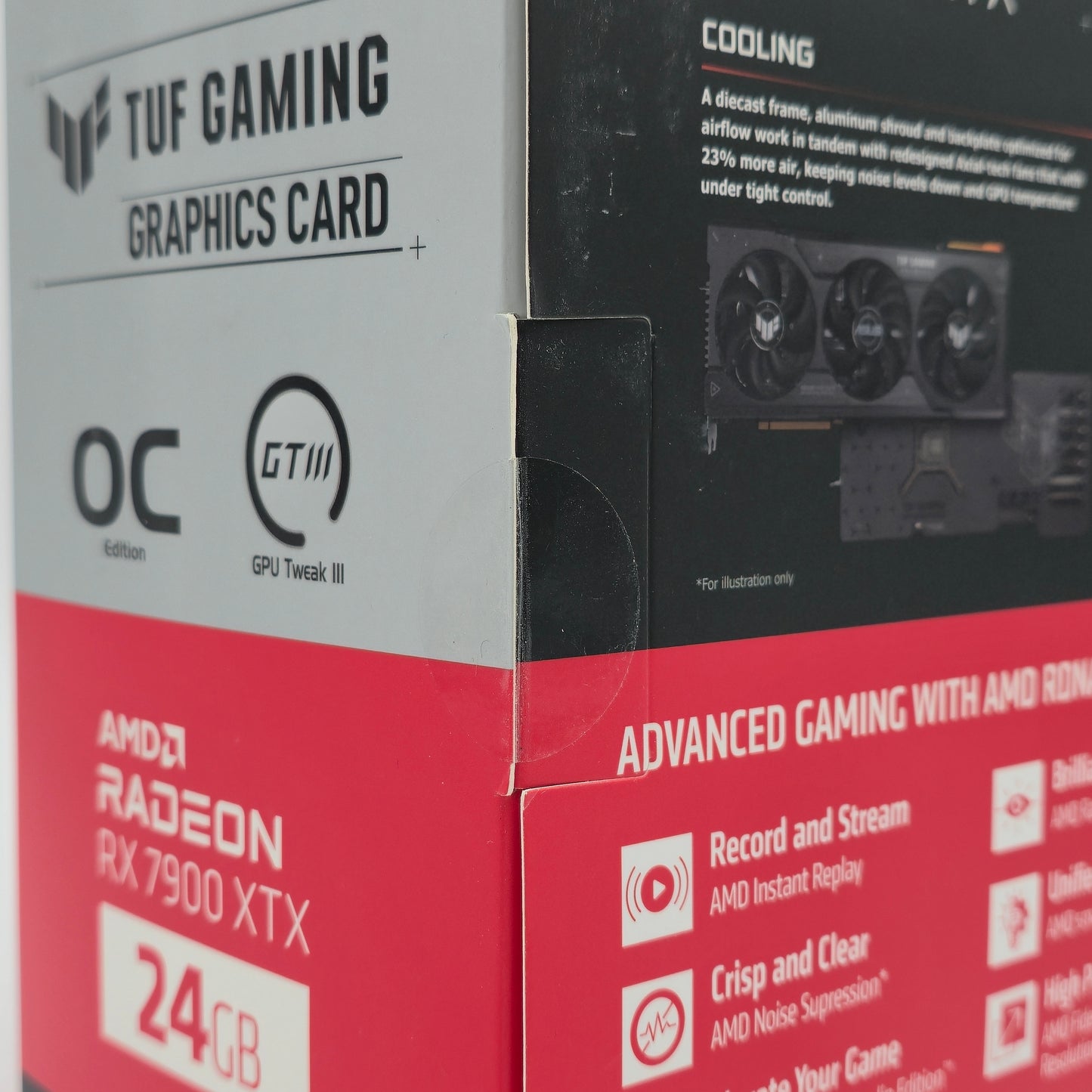 RX 7900 XTX ASUS TUF OC 24GB, AMD Radeon Gaming Graphics Card GPU