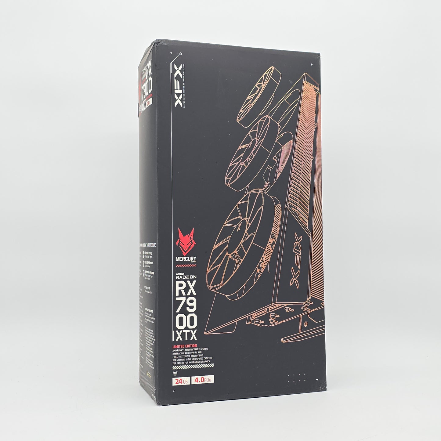 RTX 7900 XTX XFX Mercury Magnetic Air Limited Edition 24GB, AMD Gaming Graphics Card GPU, 7900XTX